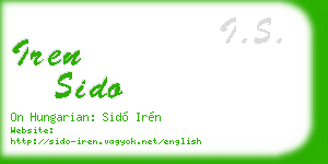 iren sido business card